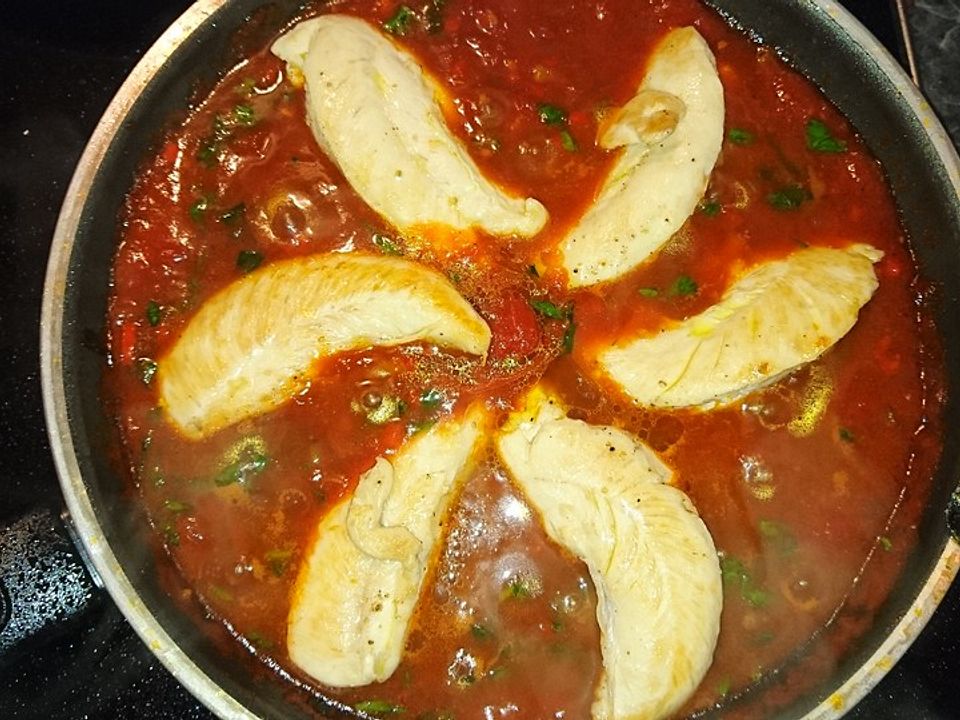 Tomaten - Chili Hähnchen mit Honig von Tini1512| Chefkoch