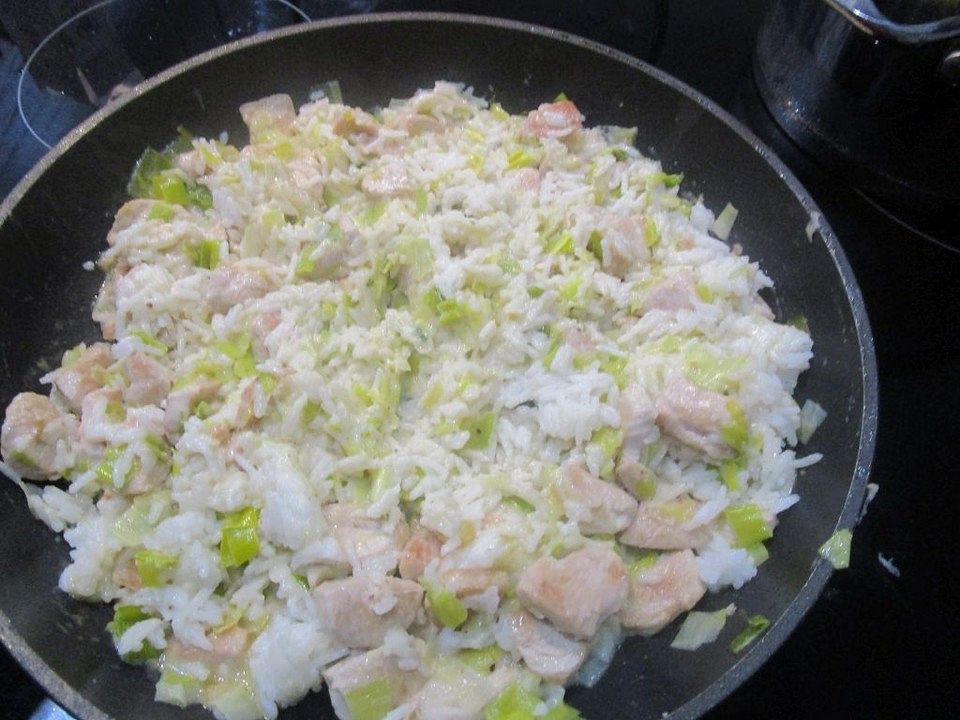 Lauch - Reis Pfanne mit Schweinefleisch von Konen| Chefkoch