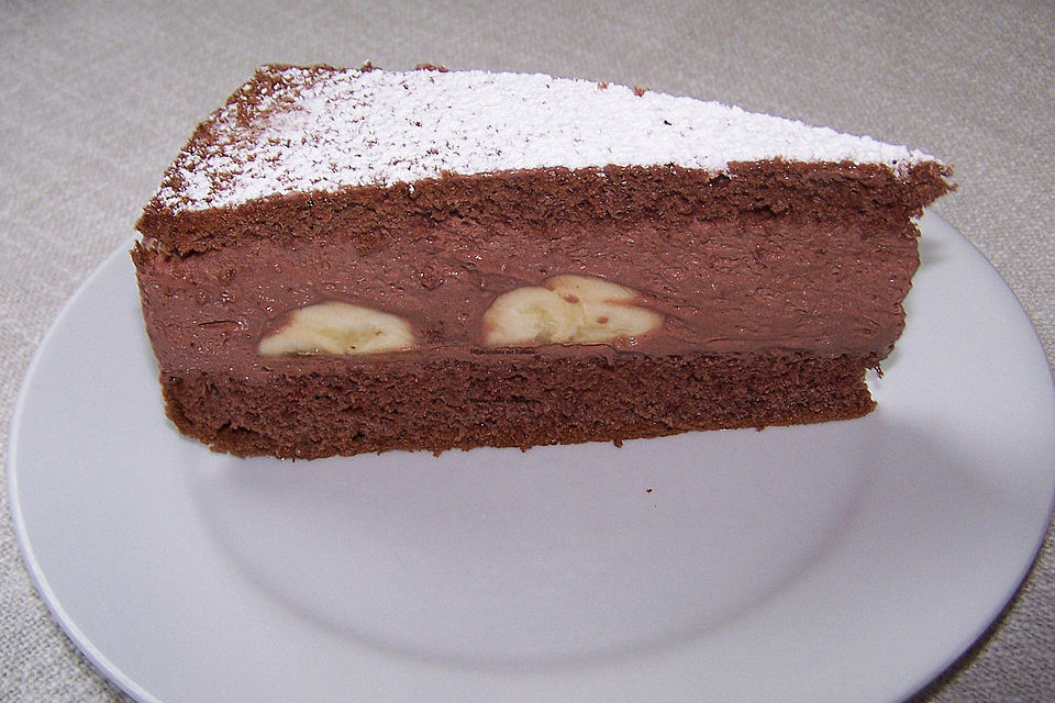 Bananen - Schokosahne Torte