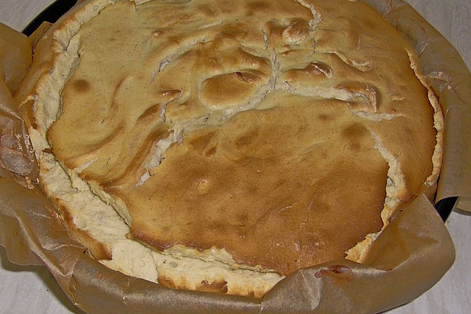 Quark - Tahin - Koriander Kuchen