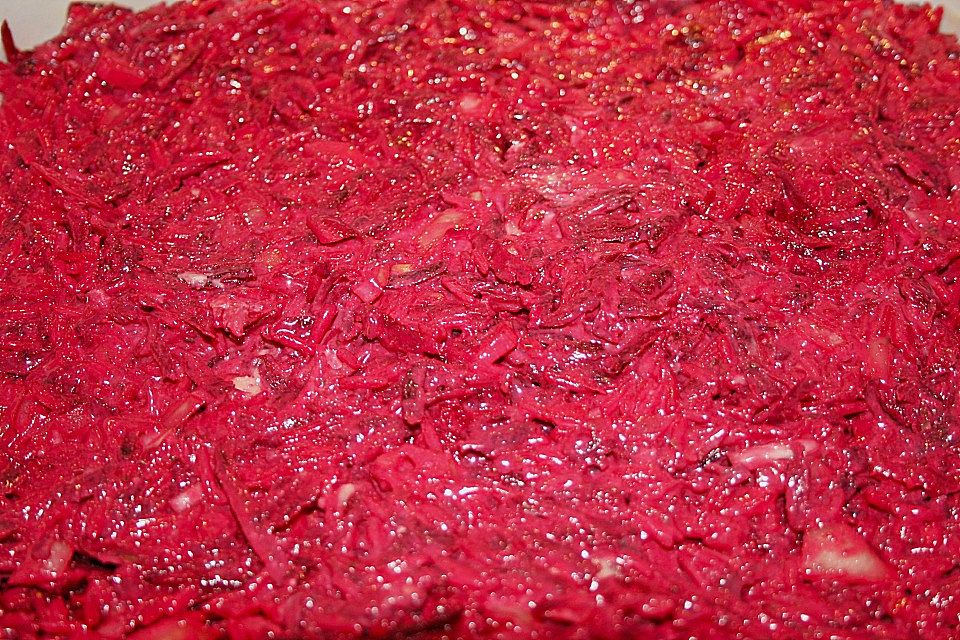 Rote Bete-Auflauf mit Blauschimmelkäse