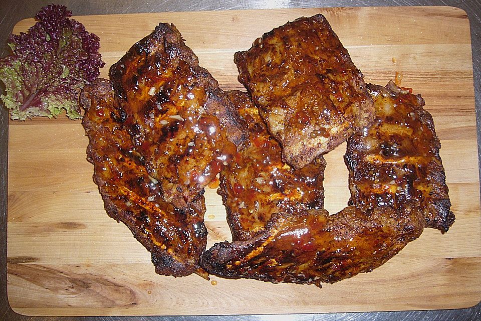 Gewürzte Spareribs