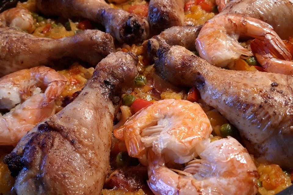 Hähnchen - Paella nach bienemaya Art