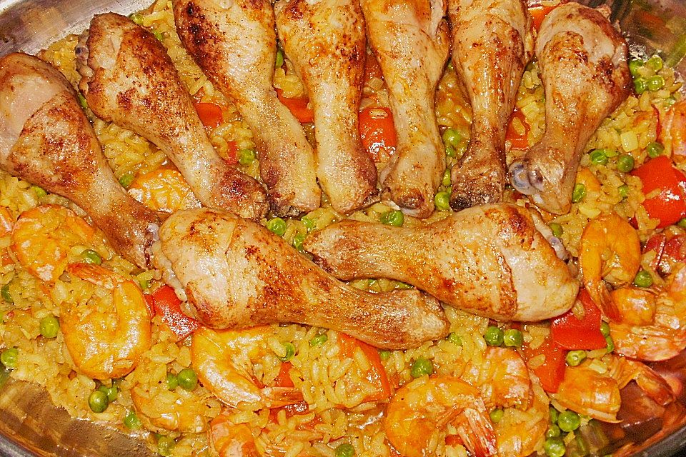 Hähnchen - Paella nach bienemaya Art