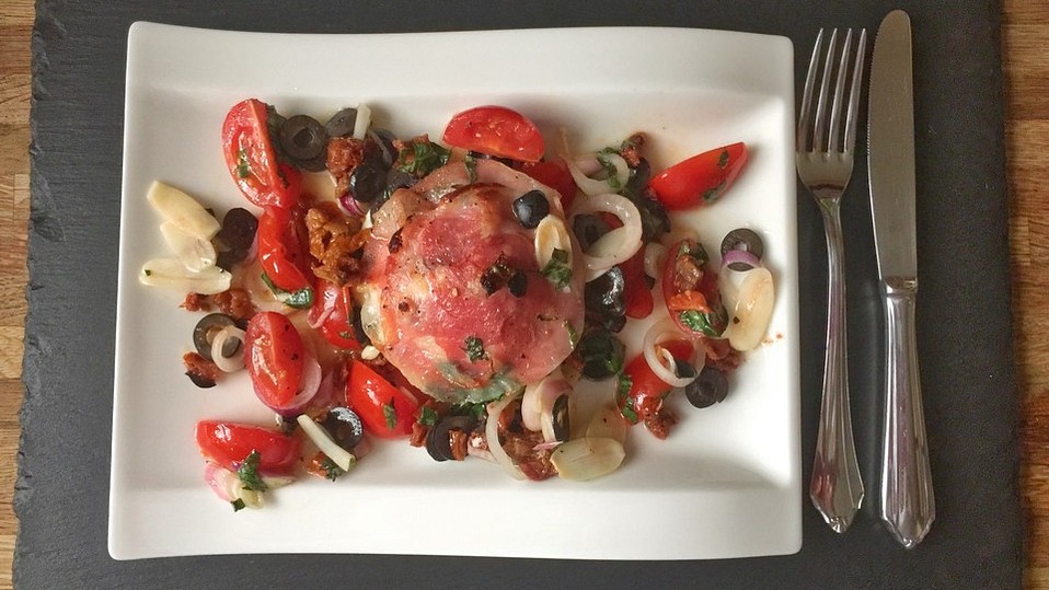 Gefüllter Mozzarella aus dem Ofen von kleine Hexe