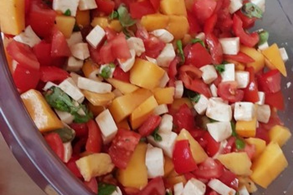 Mango - Tomaten - Mozzarellasalat