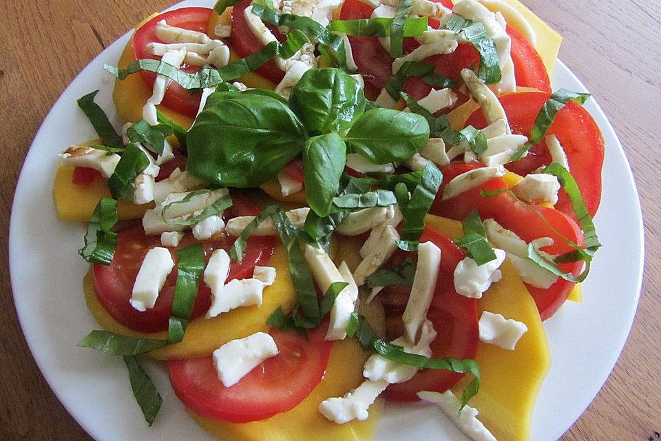 Mango - Tomaten - Mozzarellasalat