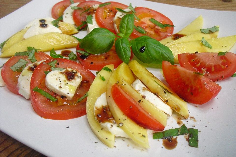 Mango - Tomaten - Mozzarellasalat