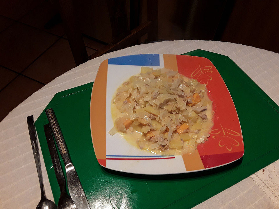 Weißkohleintopf mit Hack von kleines_kaeuzchen| Chefkoch