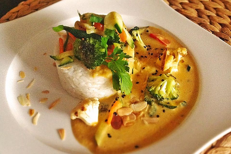 Thai Curry Erdnuss-Kokos-Hühnchen