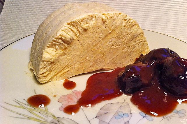 Zimtparfait mit Rotweinpflaumen von Omma Lore von sylvie99| Chefkoch