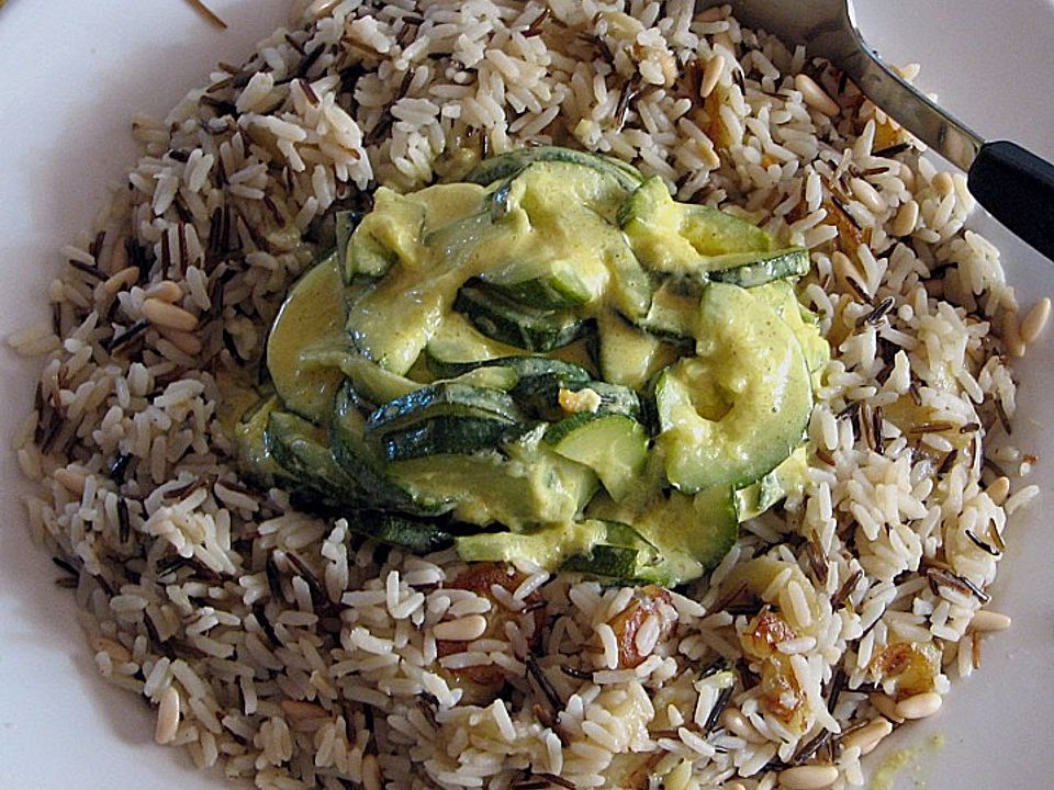 Bananen Curry - Reis mit Rahmzucchini von Adriana | Chefkoch