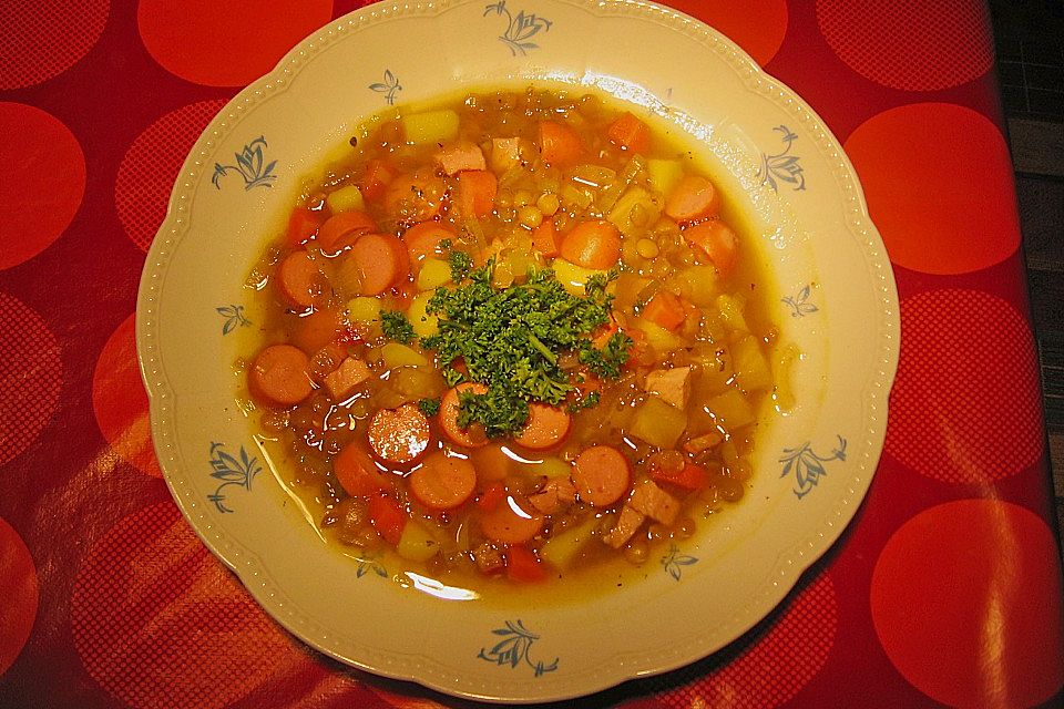 Linsensuppe