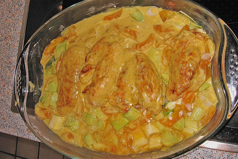 Hähnchen - Curry - Auflauf