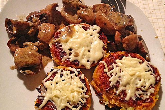 Tatzlwurms überbackene Gemüseburger oder Gemüseplätzchen an ...