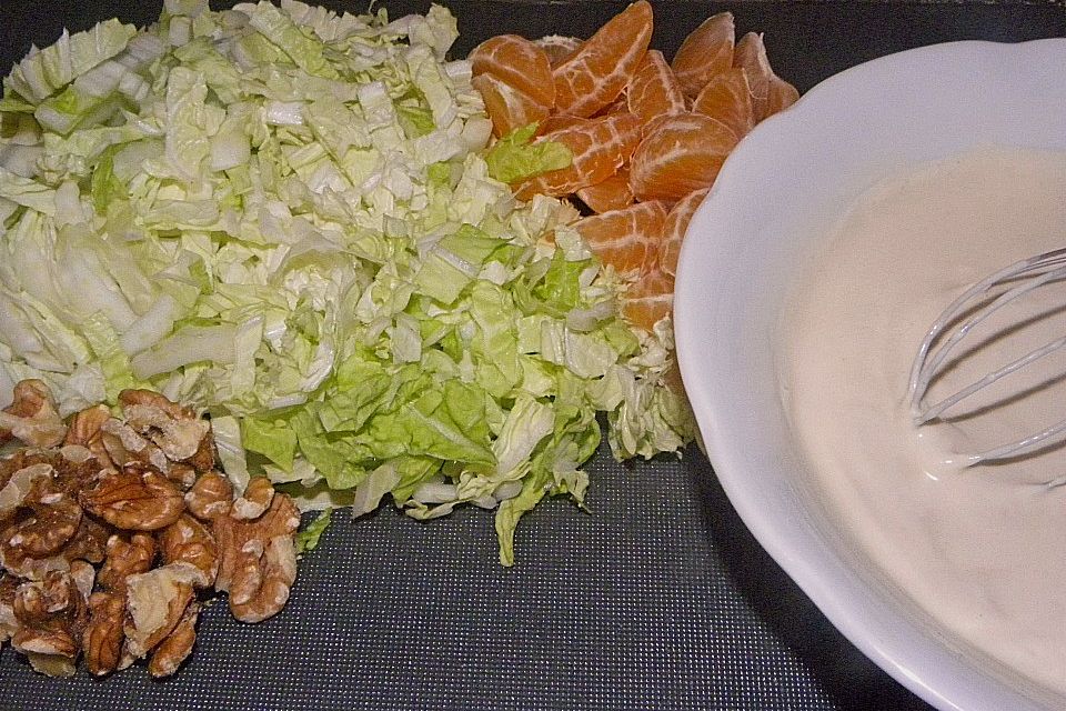 Chinakohlsalat mit Mandarinen