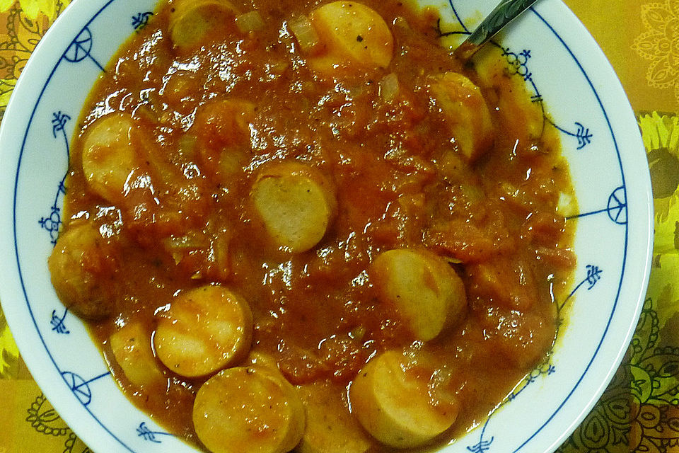 Bockwurst in Tomatensauce