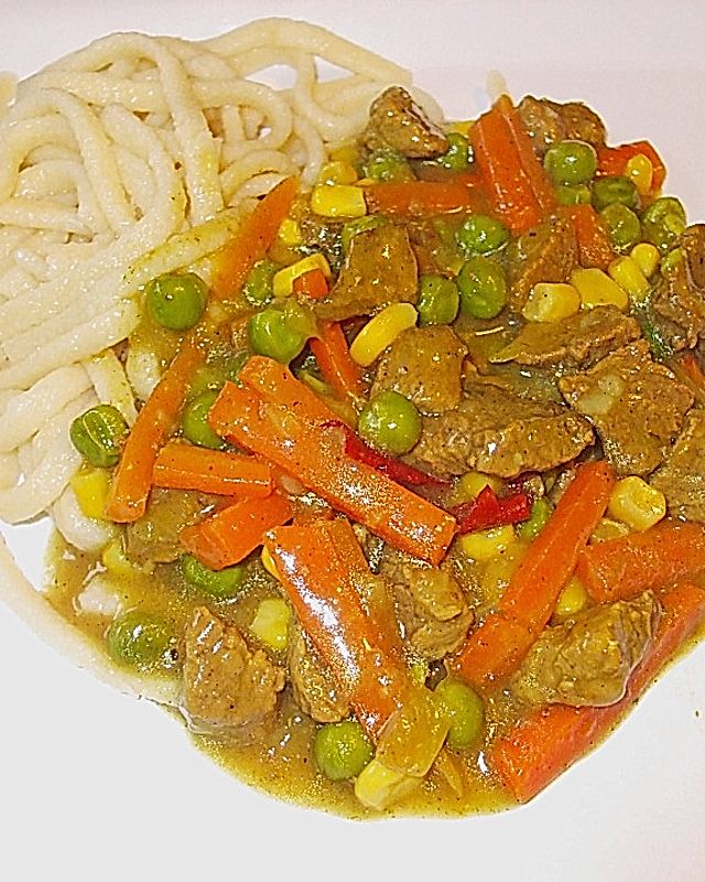 Rindfleisch - Gemüsepfanne Accra