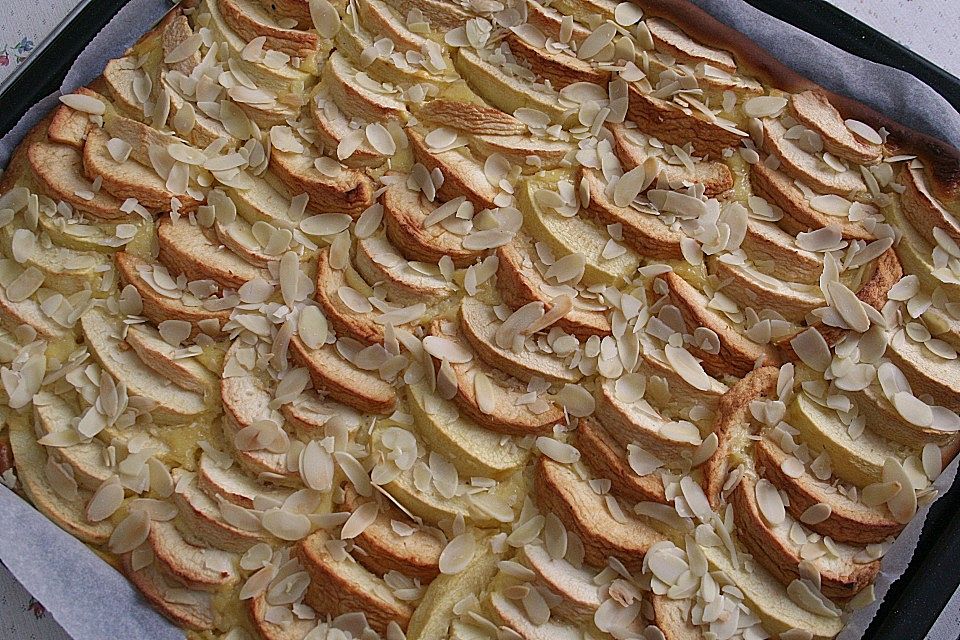 Apfel - Eierlikör - Kuchen vom Blech