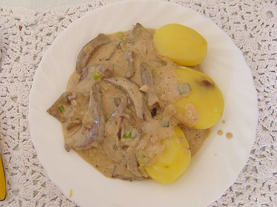 Saure Kalbsleber mit Lauchzwiebeln von Icewolf77| Chefkoch