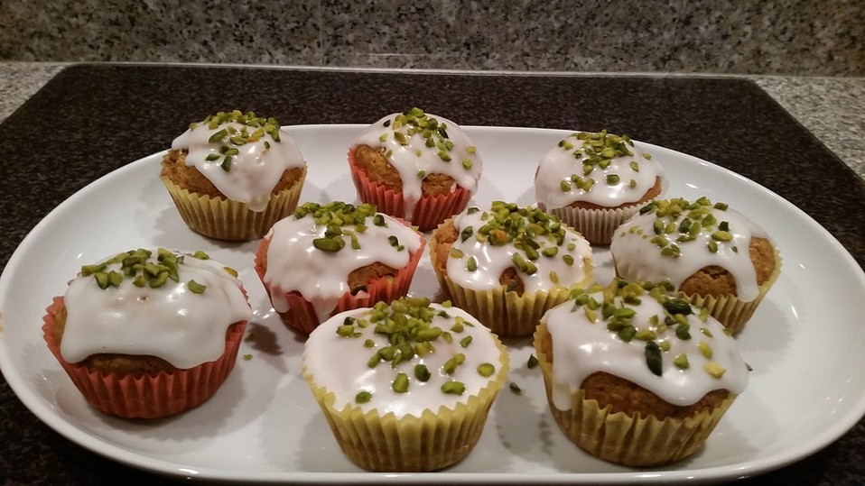 Möhren - Nuss - Muffins mit Guss von Schokomaus01