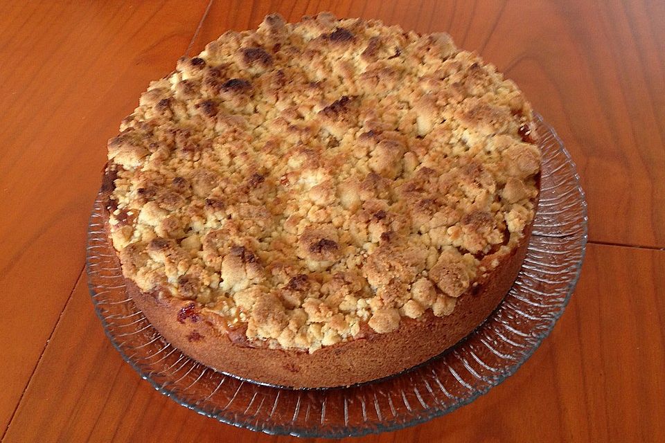 Apfel-Vanille-Kuchen mit Streuseln