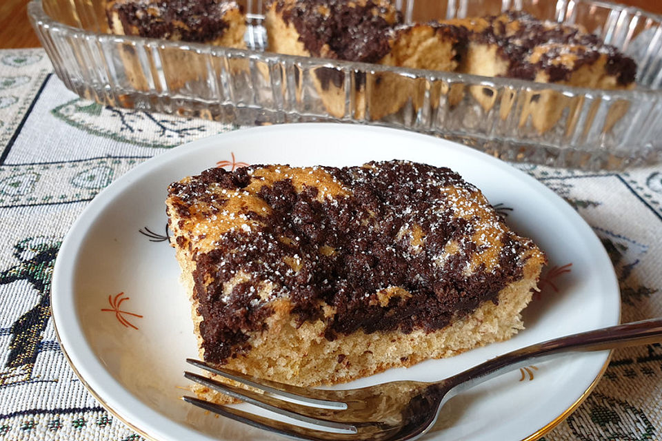 Versunkener Streuselkuchen