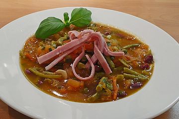 Feurige Tomaten-Bohnen-Suppe
