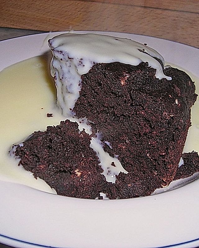 Mix - in - der - Form Schokoladenkuchen (Essigkuchen)