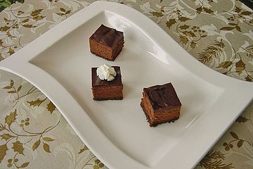 Schokoladen - Käsekuchen Würfel