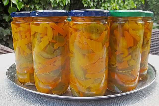 Paprikaschoten ungarisch eingelegt von Kaffeeluder| Chefkoch