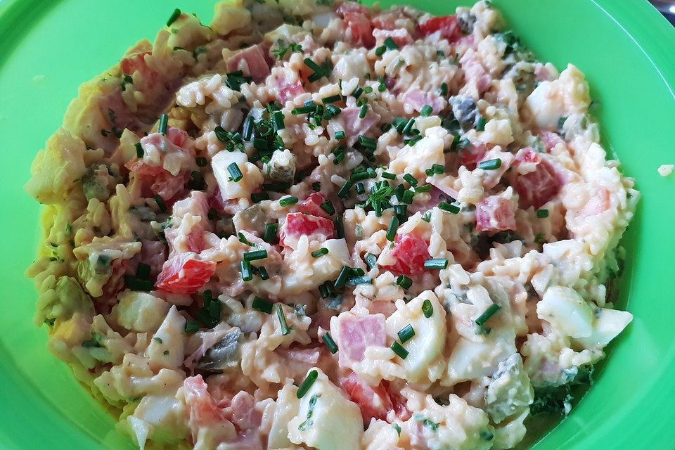 Reis - Eier - Salat