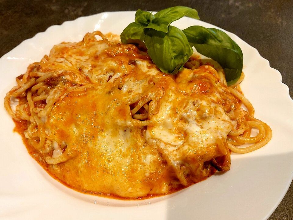 Überbackene Spaghetti von Sonisonnchen| Chefkoch