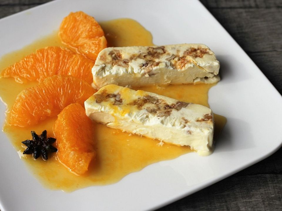 Krokant - Parfait mit Orangenkompott von HankaLi| Chefkoch