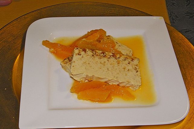 Krokant - Parfait mit Orangenkompott von HankaLi| Chefkoch