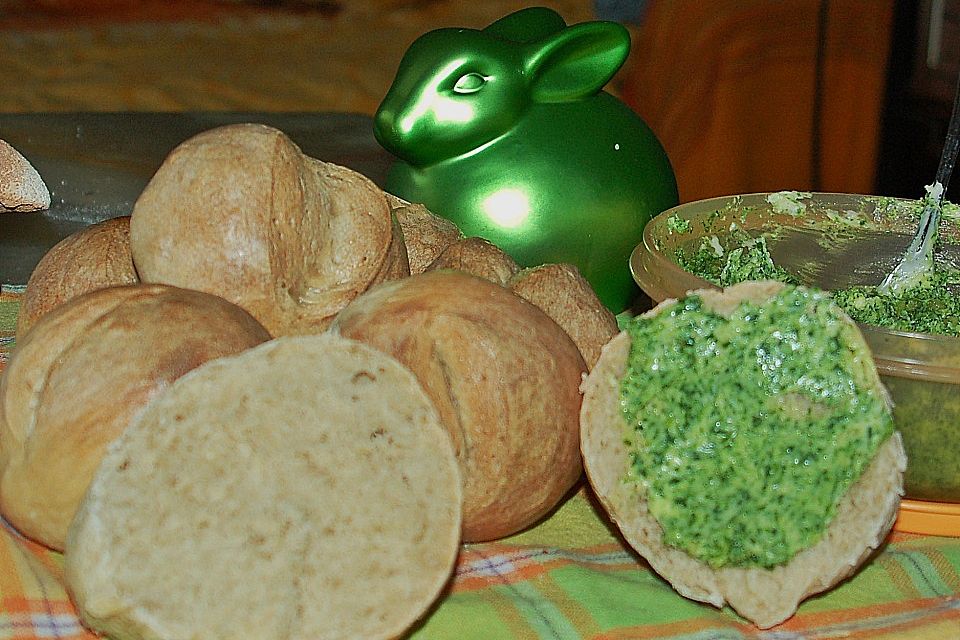 Buttermilchbrötchen mit Vorteig