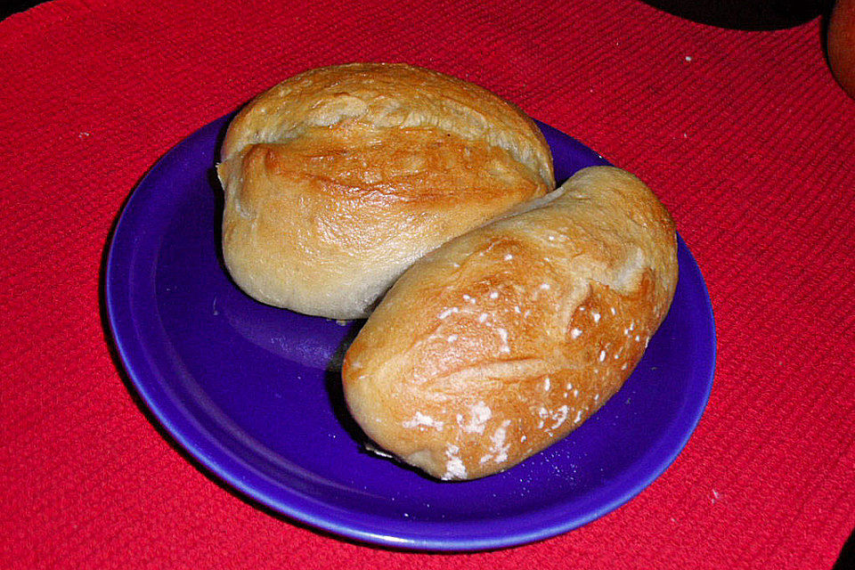 Buttermilchbrötchen mit Vorteig