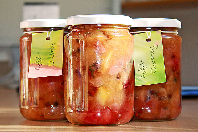 Apfel - Zwiebel Chutney mit grünem Pfeffer von Rosinenkind| Chefkoch