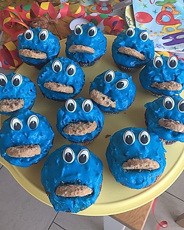 Blaue Monster Muffins