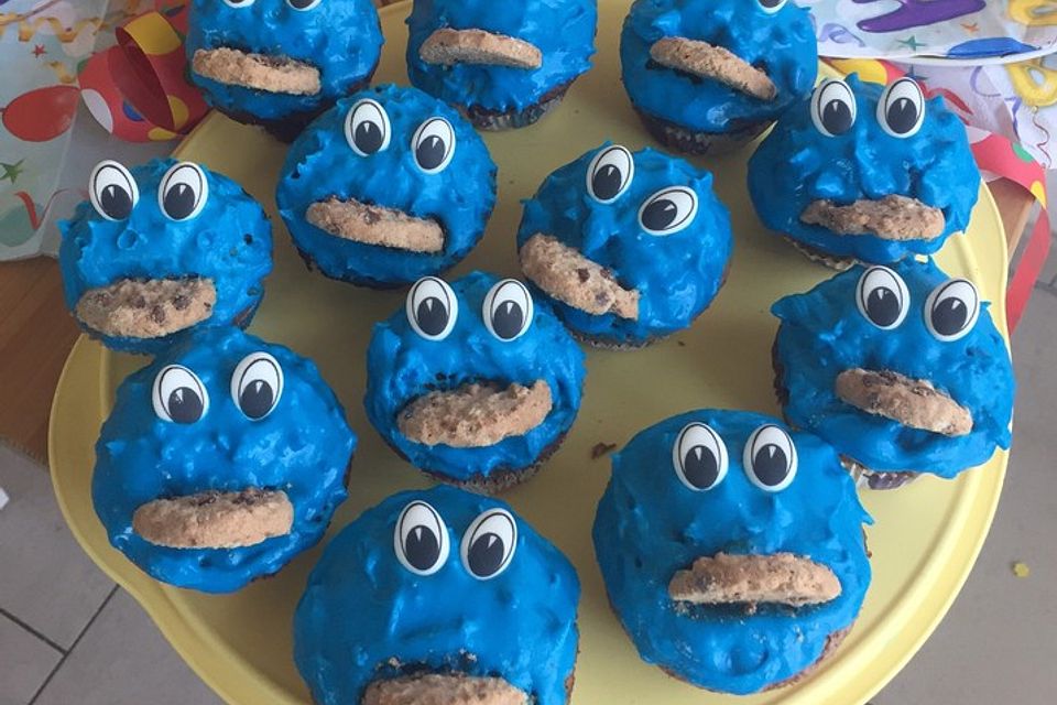 Blaue Monster Muffins