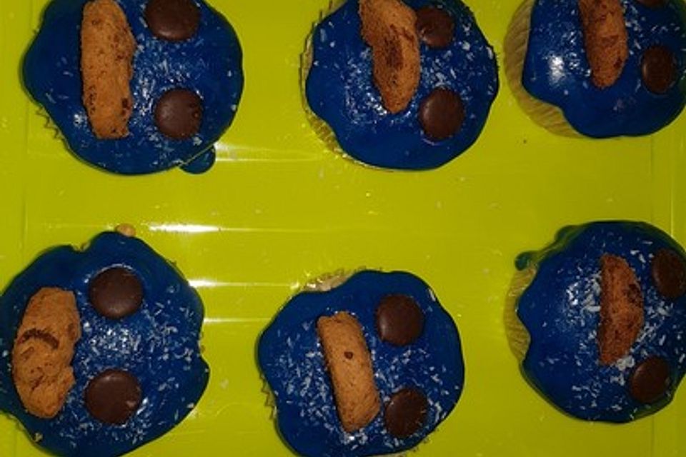 Blaue Monster Muffins