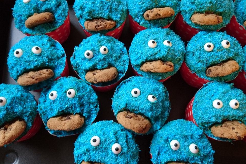 Blaue Monster Muffins