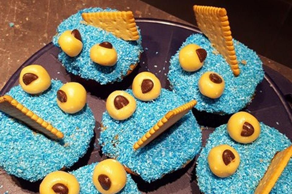 Blaue Monster Muffins