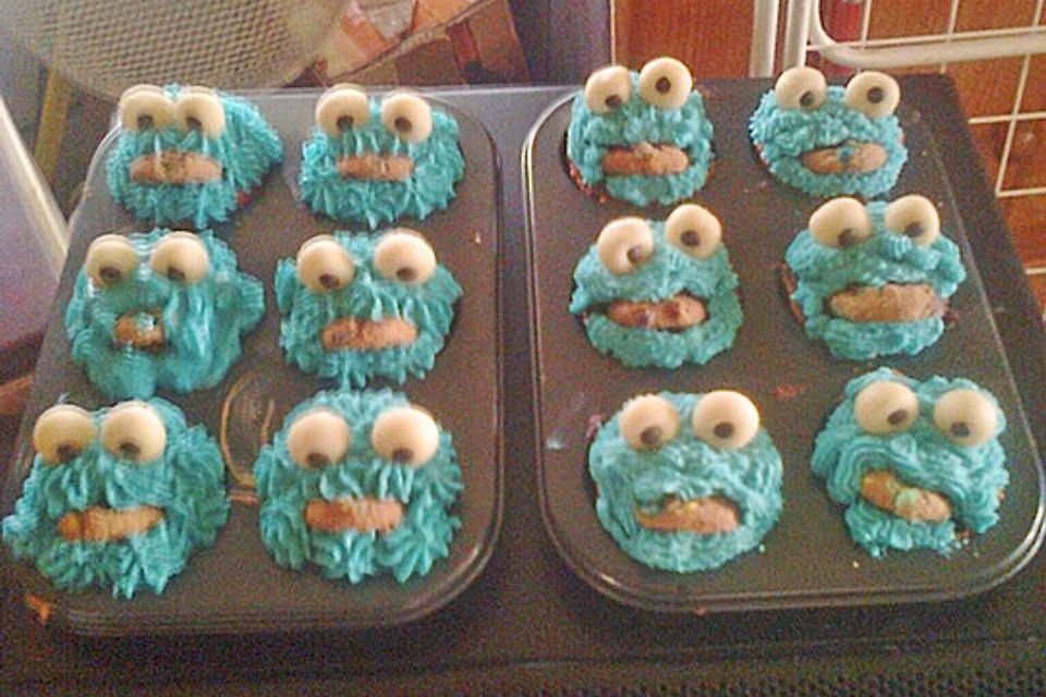 Blaue Monster Muffins