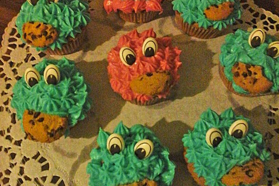 Blaue Monster Muffins