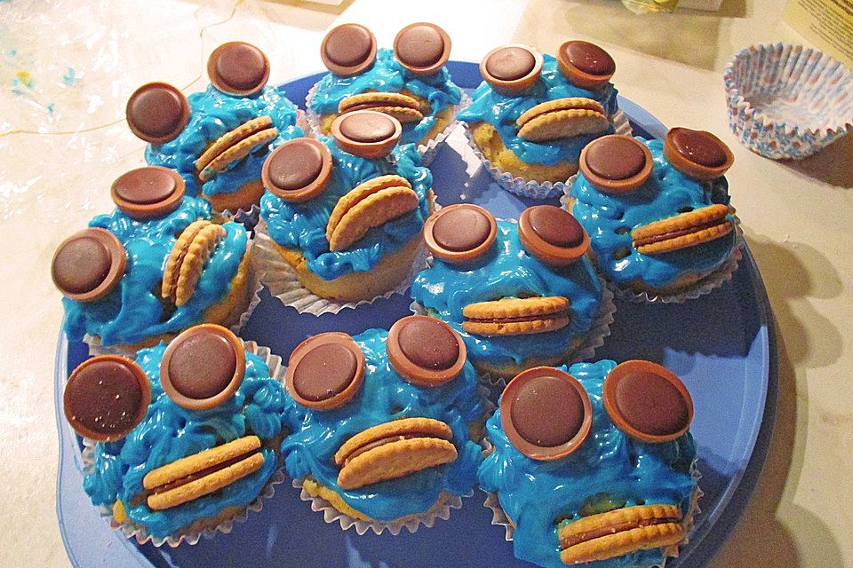 Blaue Monster Muffins