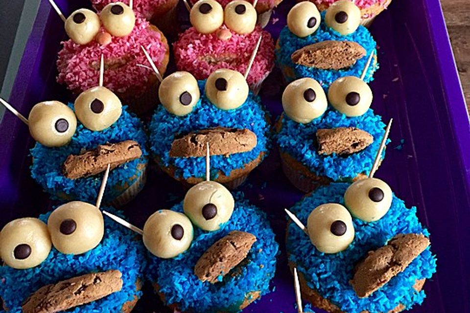 Blaue Monster Muffins