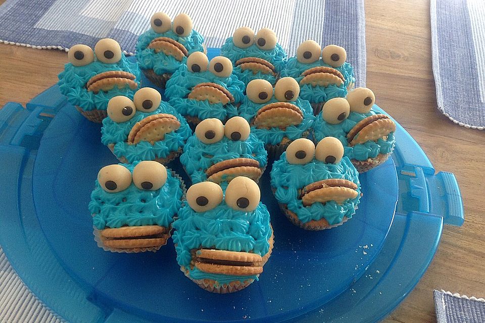 Blaue Monster Muffins