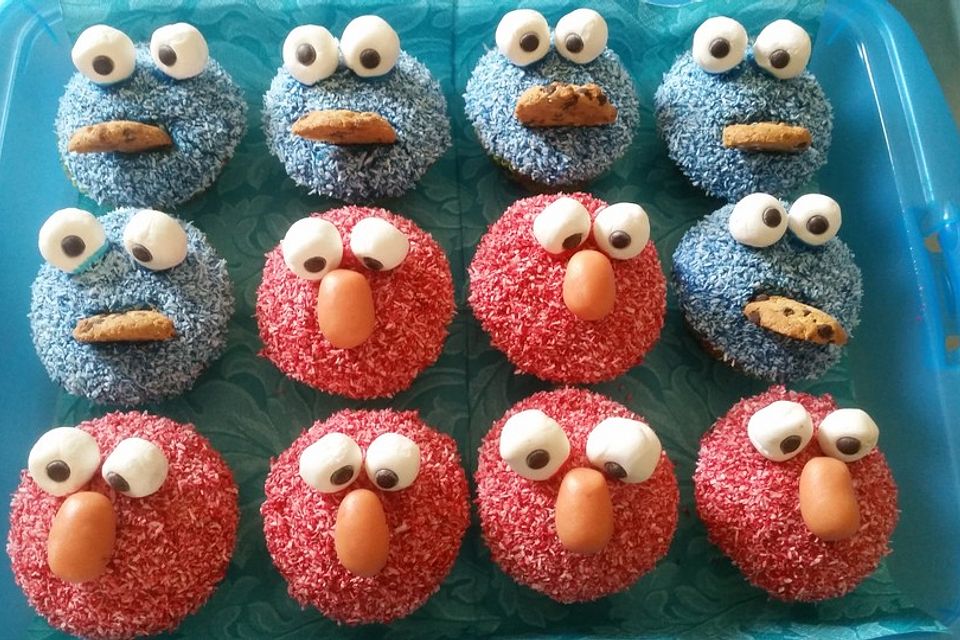 Blaue Monster Muffins