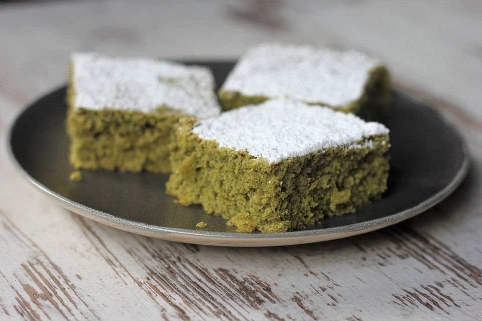 Grüner Tee Kuchen